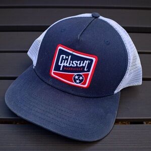 Gibson Guitars Nashville Navy and Red Trucker Hat